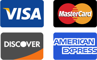 Visa, MasterCard, Discover, American Express