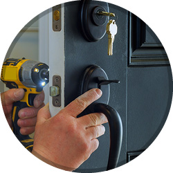 Residential Locksmith Installing Lock